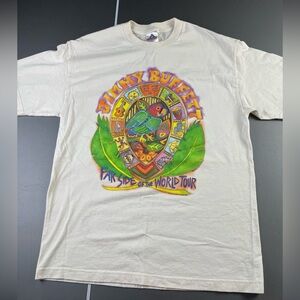 Jimmy Buffet 2002 Far Side of The World Tour Graphic Tee AAA Nice Design & Color